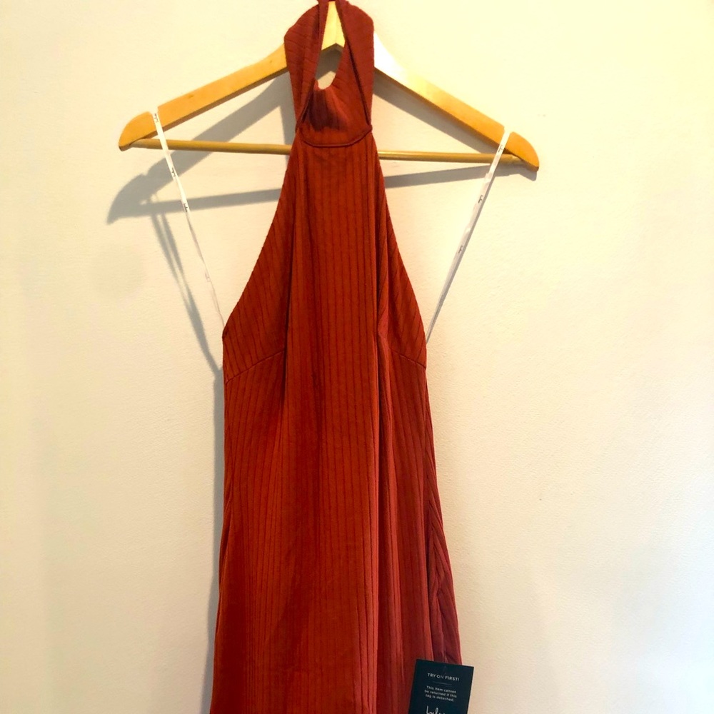 Lulus rust orange dress. New with tags.sz small.